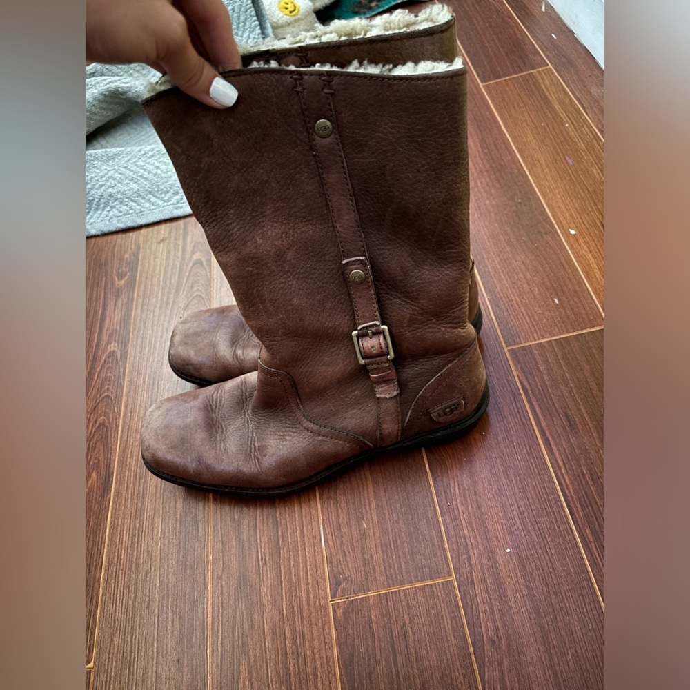 UGG Brown Leather Boots